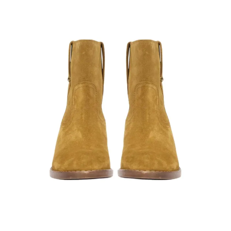 ISABEL MARANT Lylie Ankle Boots 3.5cm Women's Brown-4