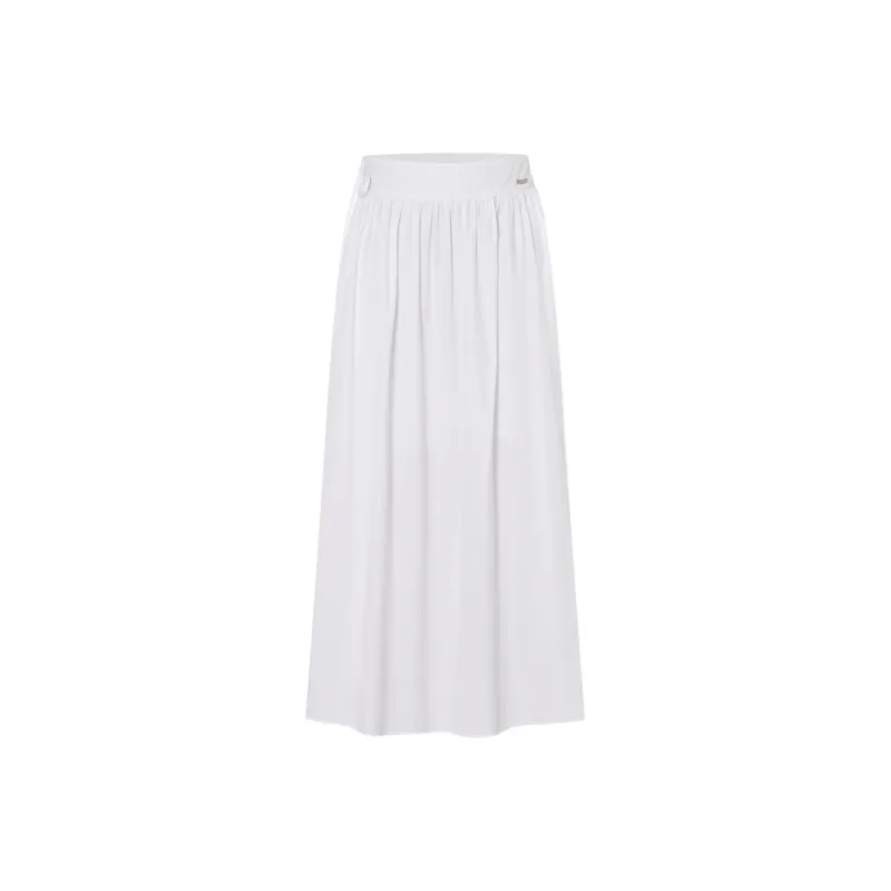 MO&CO Casual Long Skirts Women's Bleached White-0