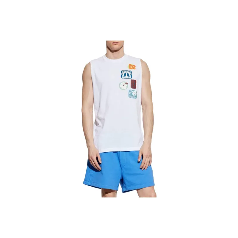 DSQUARED 2 Summer Lovers Tank Top-0
