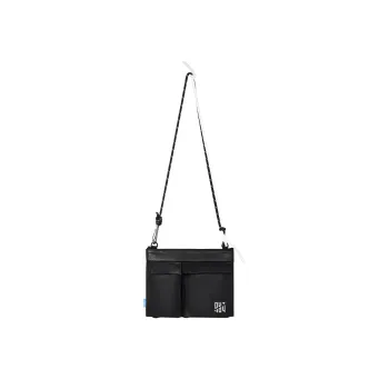 FEAROM Polyethylene Shoulder Bag Regular Unisex Black/Blue/Silver Gray