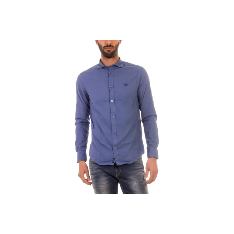 ARMANI JEANS Shirts Men Blue-0