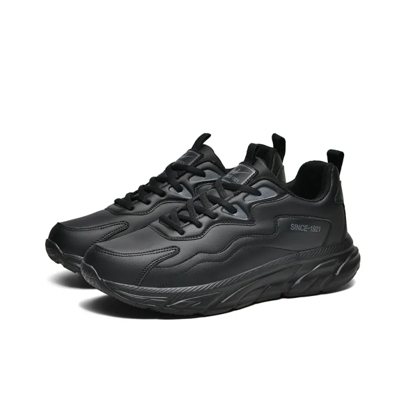 Binary Cushioning Lightweight Low Top Casual Shoes Men's Black-2