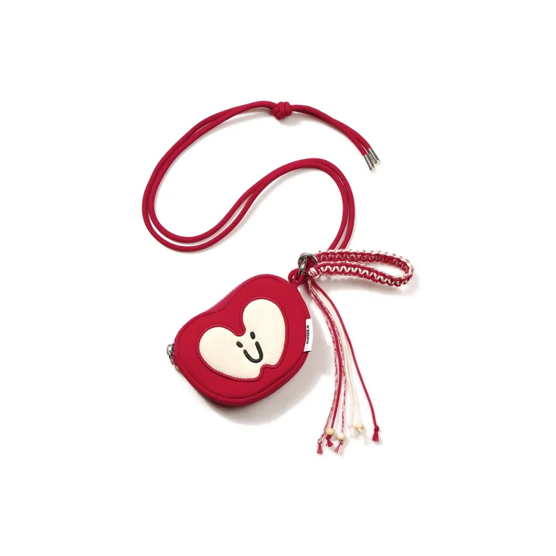 Guuka Fabric Coin Purse Unisex Red-3
