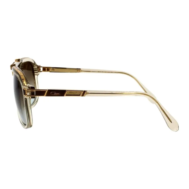 CAZAL Acetate Irregular Shape Sunglasses Unisex Brown-2