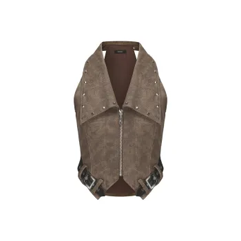 GIMING Tank Tops Women's Brown