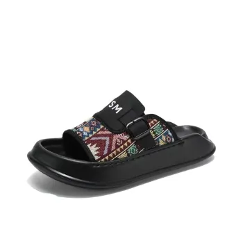 Shiozawa Rubber Sole Stitching Abrasion Resistant Slide Slippers Men's