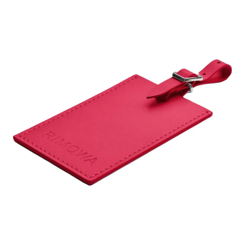 RIMOWA Leather Luggage Tag Unisex Pink-2