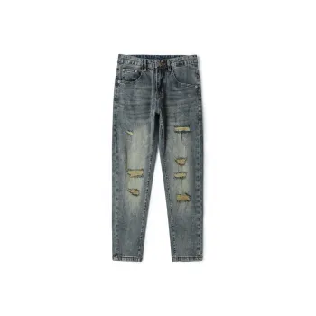 JIKENDI Jeans Men Blue, Ankle Length