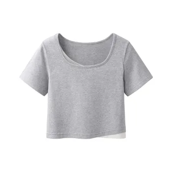 Aimilian T Shirts Women's Light Gray
