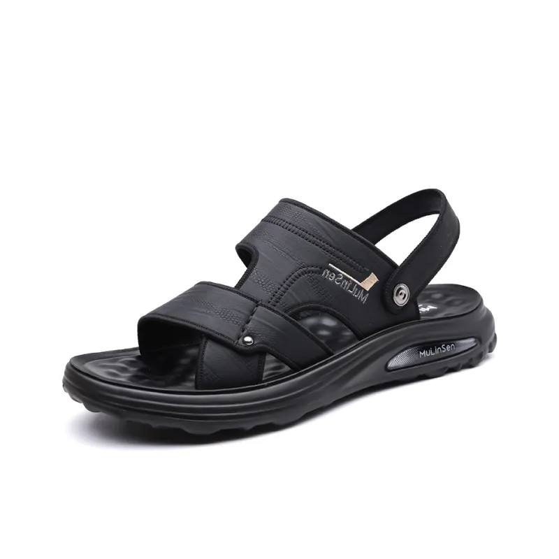 Mulinsen Beach Sandals Men Gray/Black/Brown-5