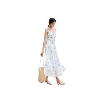 XIANGYING Slip Dresses Women's Route Blue