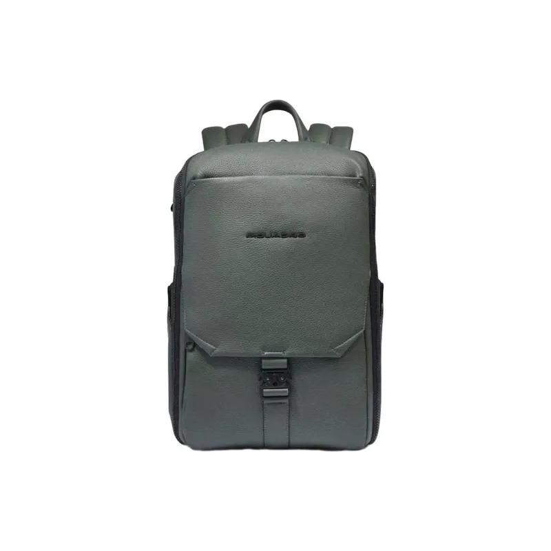 PIQUADRO Leather Backpack Women's Green-0