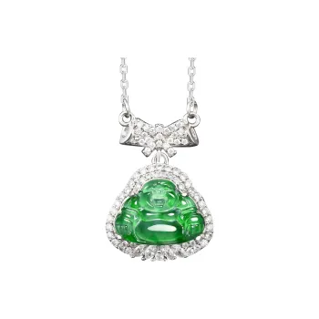 Phoenisess Ice Glutinous Jadeite Necklaces Women's