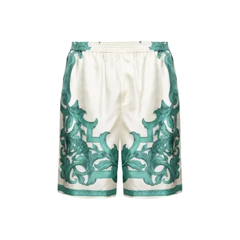 VERSACE SS25 Casual Shorts Men's White Green