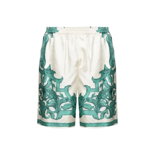 VERSACE SS25 Casual Shorts Men's White Green