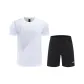 White[Top+Shorts]Clothing Sets