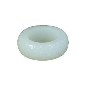 Jade Charm Yao Hetian Jade Premium Ring White Jade/Pale Greenish White Jade Unisex