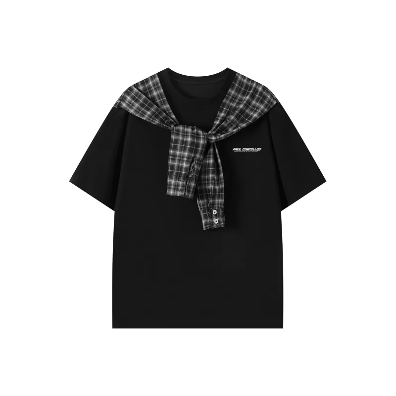 PAUL COSTELLOE T Shirts Unisex Black Shawl Style-0