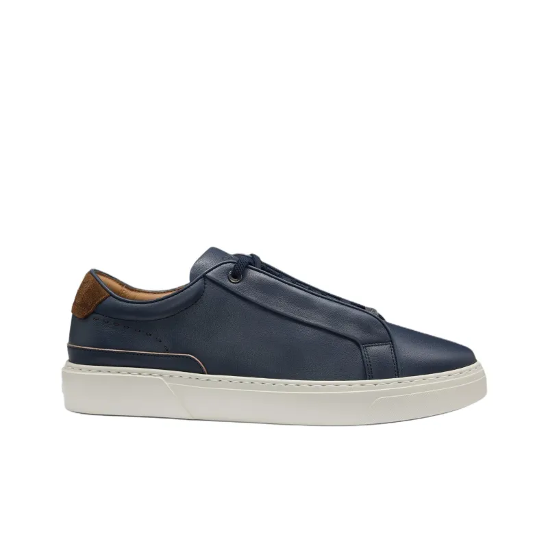 HUGO BOSS Gary Low Top Skateboard Shoes Men's Blue-1
