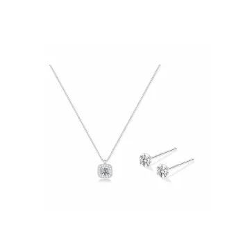 TRUE ME 999 Fine Silver Stud Earrings Women's