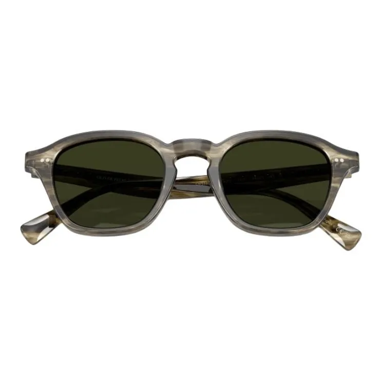 Oliver Peoples Plastic Square Sunglasses Unisex Brown-2