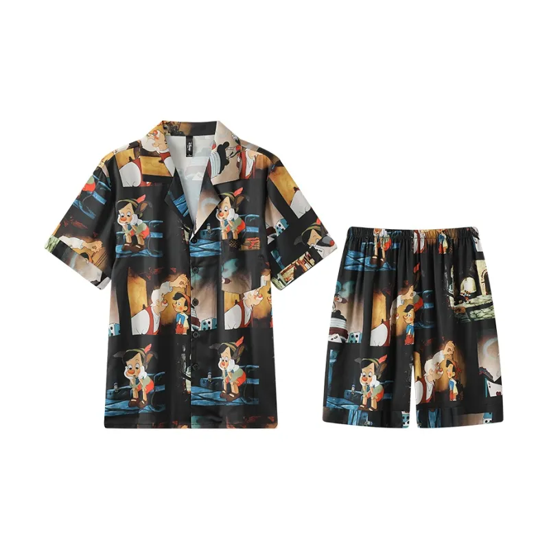 Gongdie x Disney Pajama Set Unisex Black-6