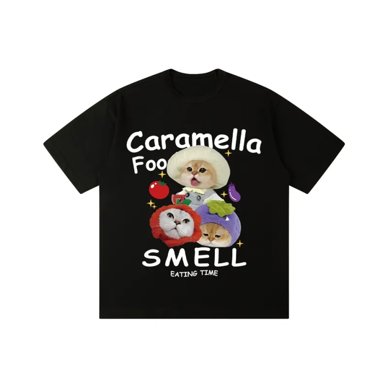 Caramella Drop Shoulder Sleeve T Shirt Women's-2