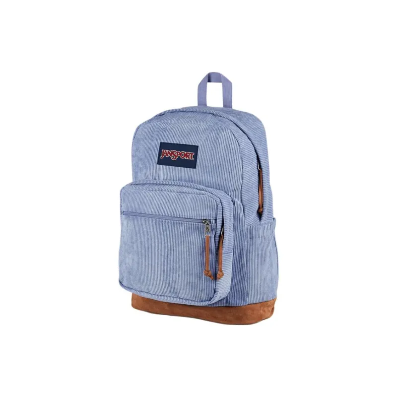 JanSport Suede Backpack Unisex Light Purple-1
