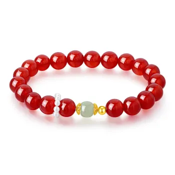 Lao Feng Xiang Agate Jade Bracelets Women's