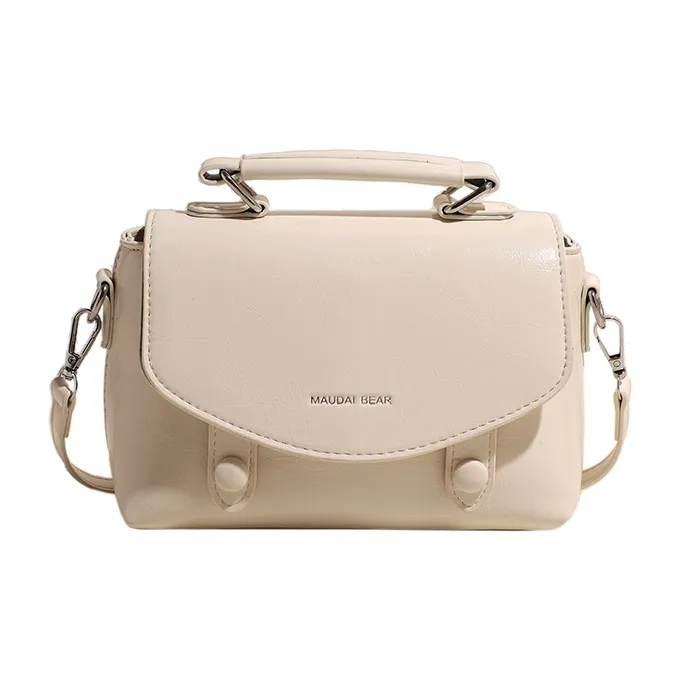 TOUTSEUL YOLO PU One Shoulder Handbag Women's Ecru/Black/Red/Brown-0