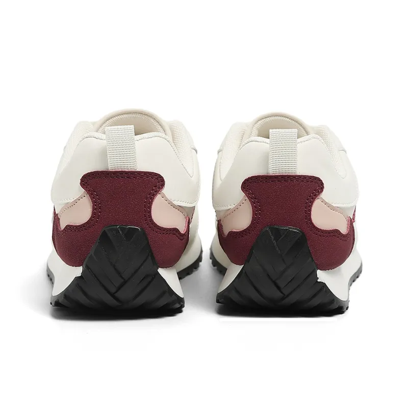 HUANQIU Abrasion Resistant Lightweight Slip Resistant Low Top Casual Shoes Women's Burgundy-5