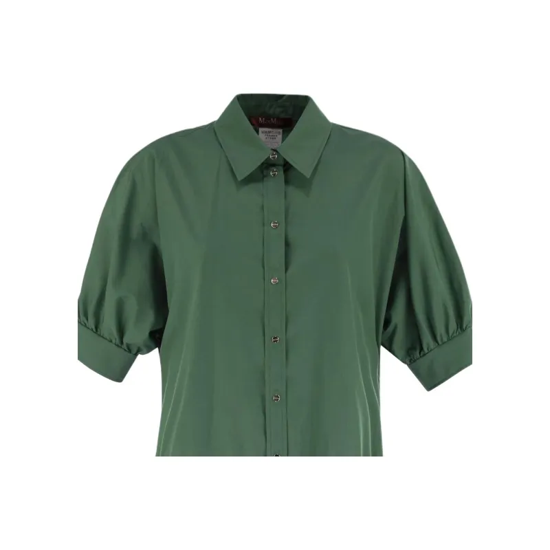MaxMara Studio Short Sleeved Dress Women's Green-3