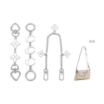Lan Bao Fan Metal Alloy Bag Accessory Unisex Silver
