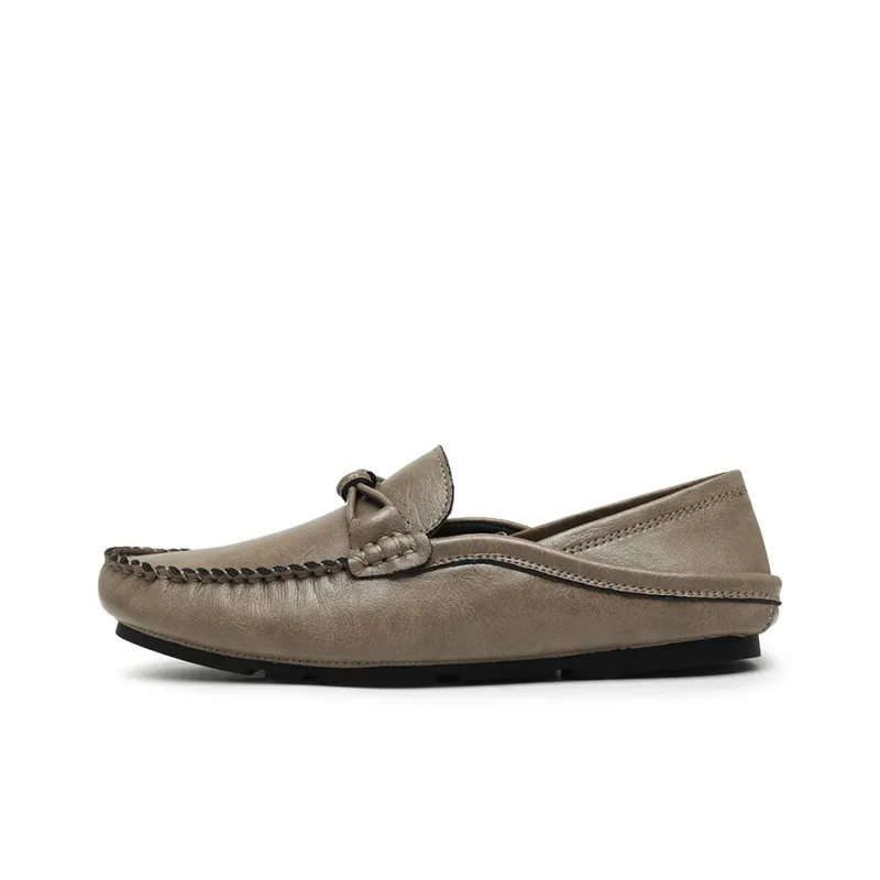 BBMTR Gommino Loafers Men Khaki/Black-0