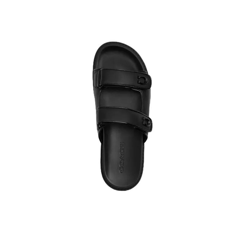 COACH Slide Slippers Women's Black-3