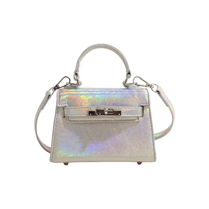TOUTSEUL YOLO PU One Shoulder Handbag Regular Women's Black/Gold/Silver/Colorful Silver-21