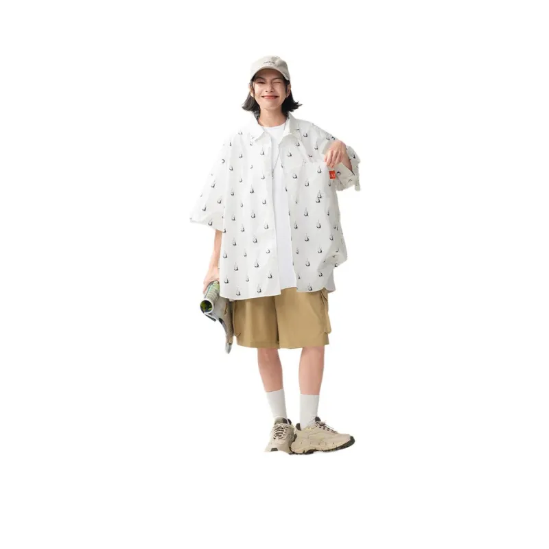 Nautica White Sail Shirt Unisex-0
