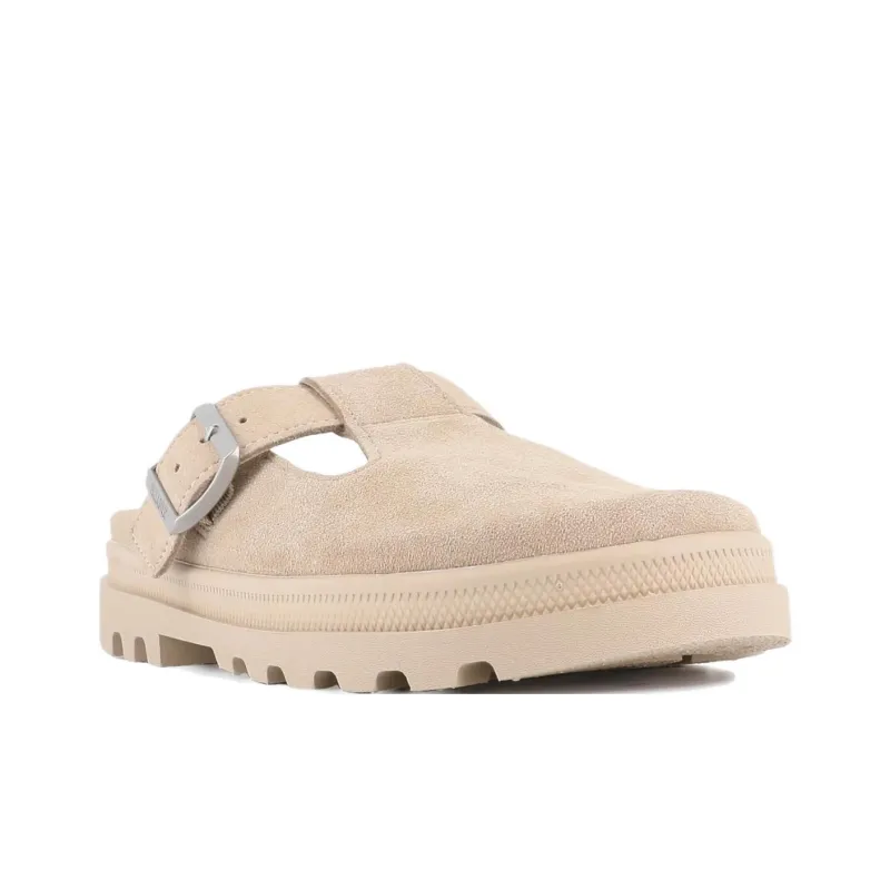 Palladium EVA Abrasion Resistant Slip Resistant Closed Toe Slippers Unisex Beige-3