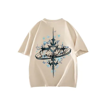 SOIE T Shirts Unisex Light Beige Apricot