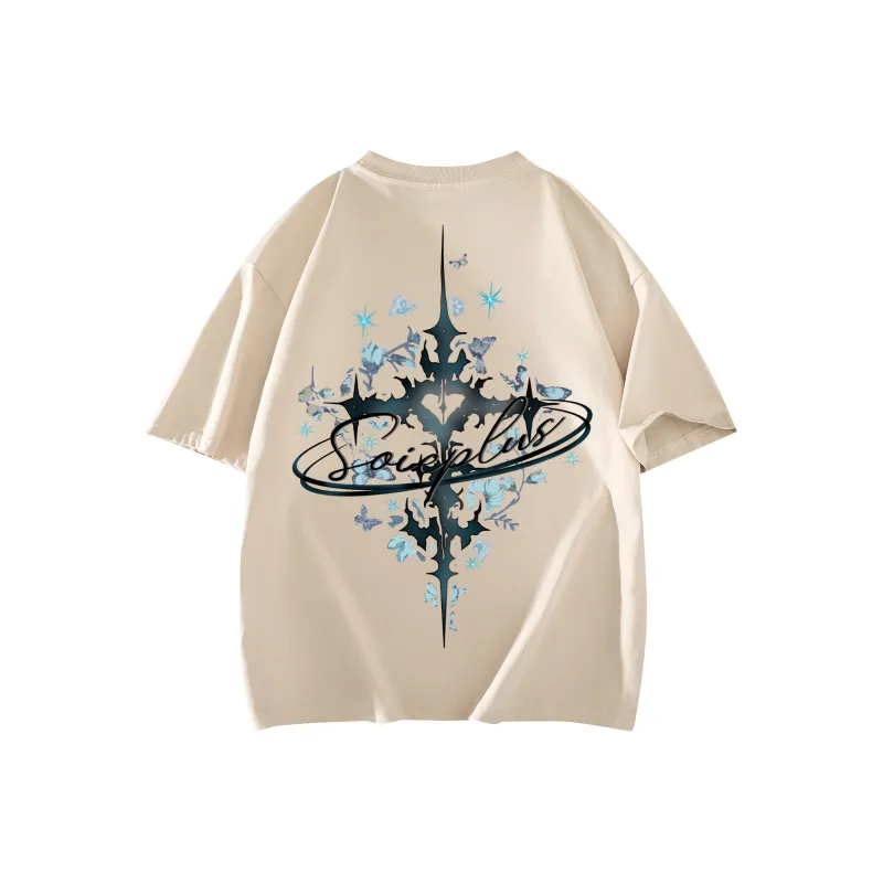 SOIE T Shirts Unisex Light Beige Apricot-0