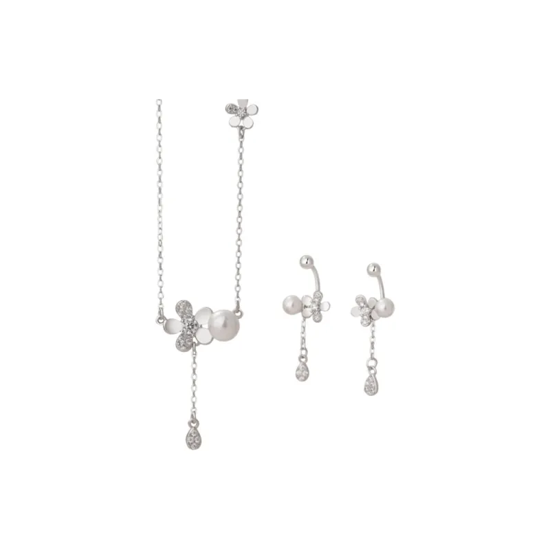 CLARKIA FLOWER 999 Fine Silver Necklaces Women's-5