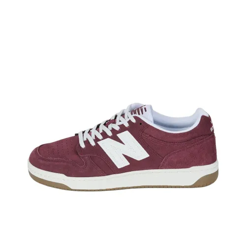 New Balance NB 480 Anti Slip Wear Resistant Low Top Skateboard Court shoes Men's Red D Width
