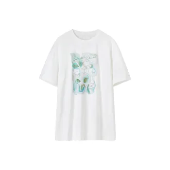 SENTUBILA Drop Shoulder Sleeve T Shirt Women's