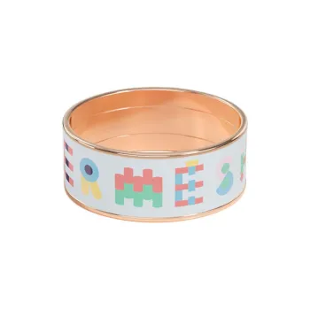 HERMES Enamel Rings Women's White