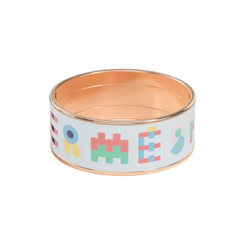 HERMES Enamel Rings Women's White-0