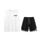 2 Pack (White Top+Black Pants)