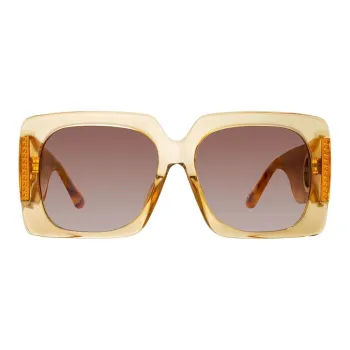 Linda Farrow Acetate Square Sunglasses Women's Yellow