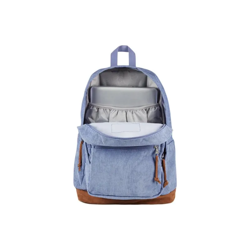 JanSport Suede Backpack Unisex Light Purple-4
