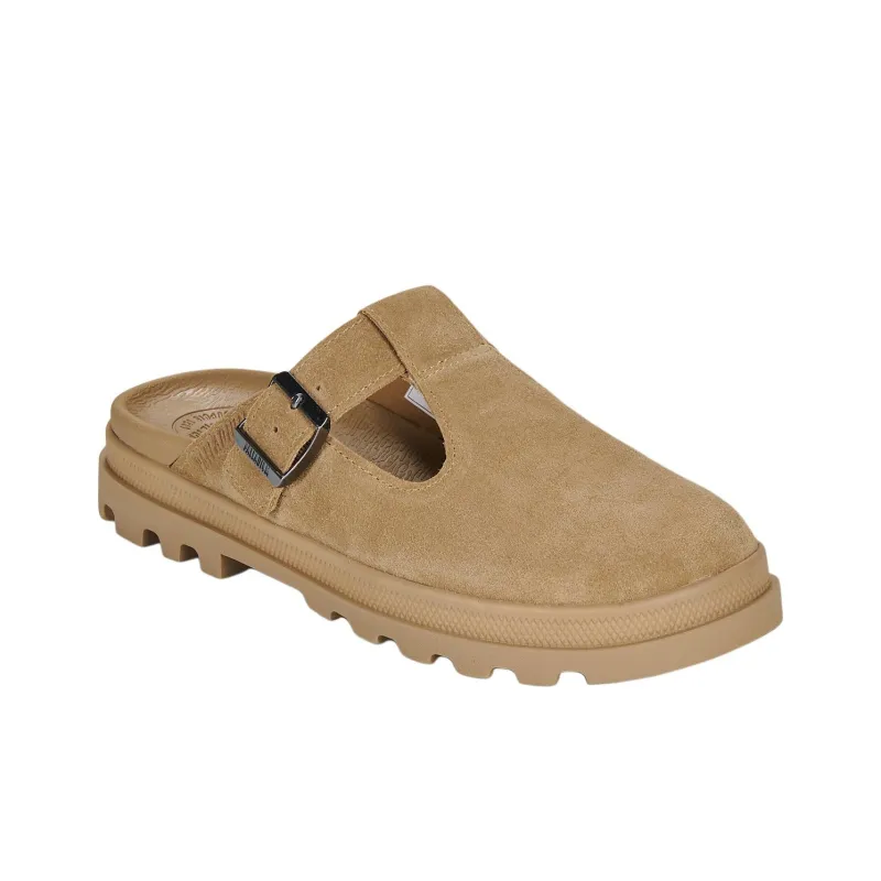 Palladium Abrasion Resistant Slip Resistant Closed Toe Slippers Unisex Brown-2