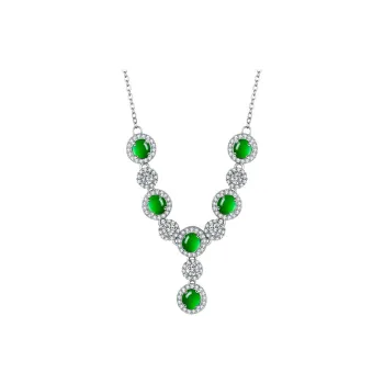 Phoenisess Ice Glutinous Jadeite Necklaces Women's